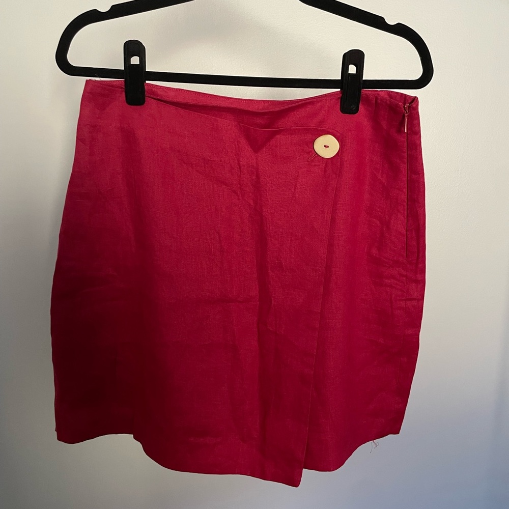 Mango Linen Skirt